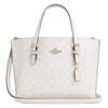 Mollie Logo Abnehmbarer Schultergurt Kunstleder Schulter Crossbody Tote Einkaufstasche Damen Tote Weiß CV965-IMXU5