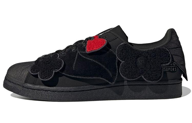 Superstar Melting Sadness x Superstar Adidas Originals  Black Floral Patches  GZ6985 36