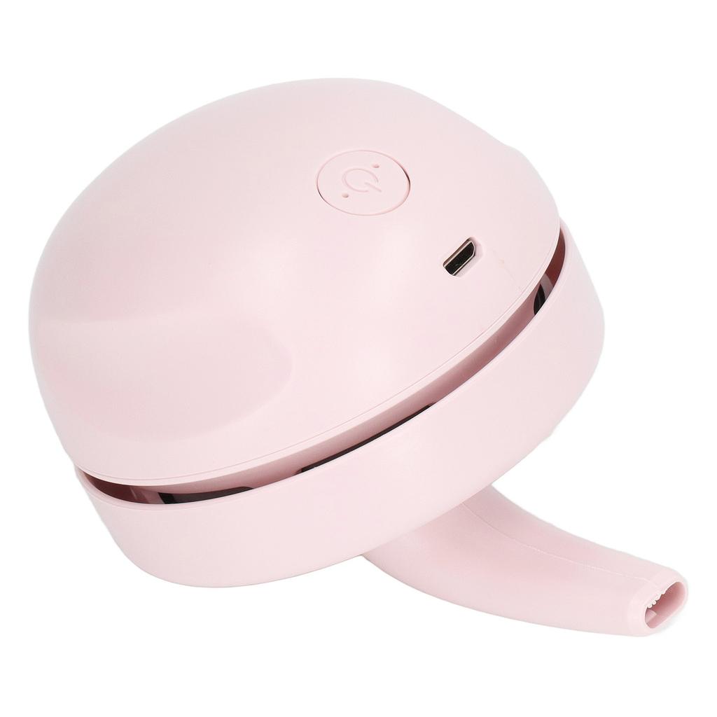 Desktop Vacuum Cleaner Pink Portable Mini Handheld Desk Vacuum Cleaner USB Charging Office Keyboard Cleaner