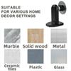 Bathroom Stopper Magnetic Door Stop Black No Drill Magnetic Doorstop Door Stop Rot Resistant Concealed Screw Holes