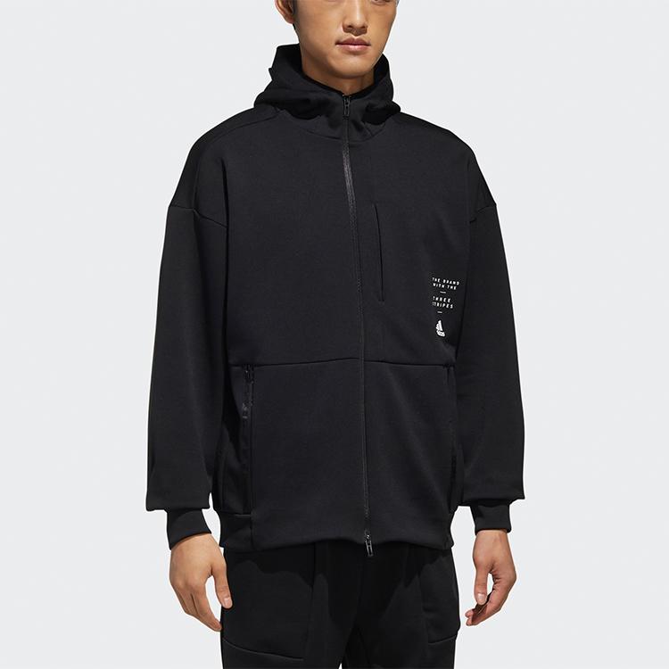 Adidas Id Sweat Hooded Jacket Men Outerwear Black ED1948