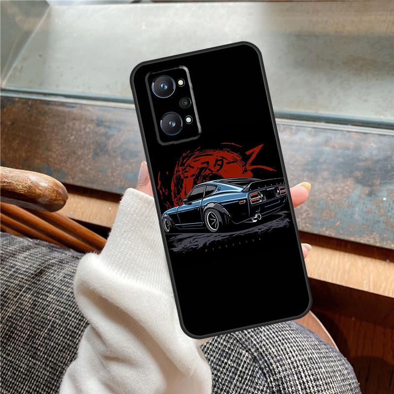 Japan JDM Car Case For Realme 12 Pro Plus 11 13 14 C63 C61 C55 C51 C53 C25 C65 C67 C71 C75 GT6 GT7 15 Pro
