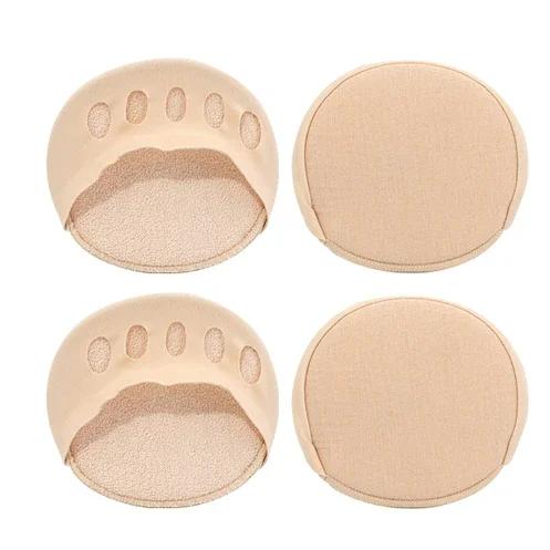 24Pcs Five Toes Forefoot Pads For Women High Heels Half Insoles Invisible Foot Pain Care Absorbs Shock Socks Toe Pad Inserts