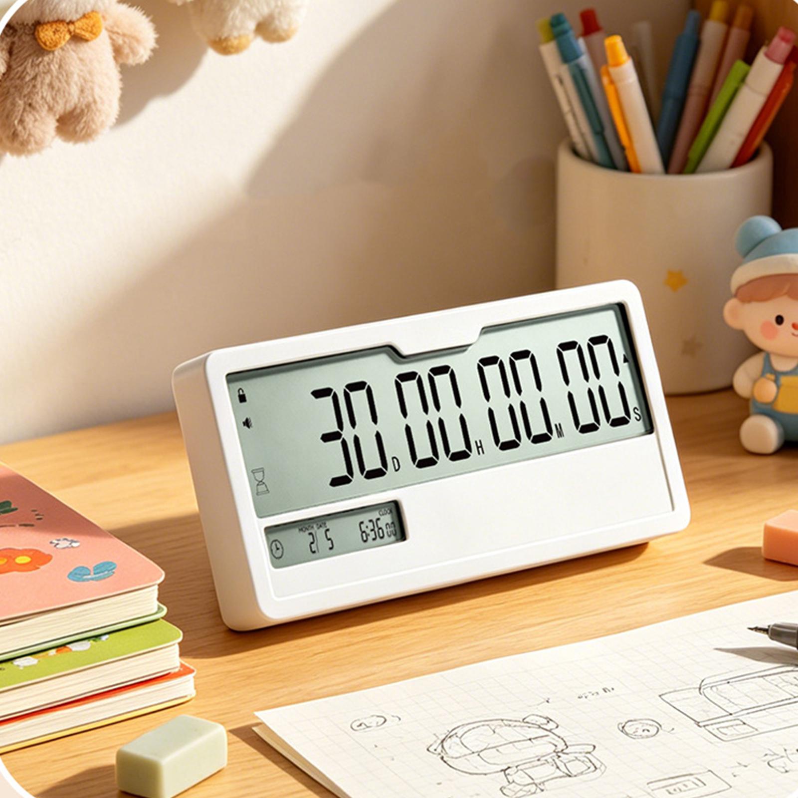 Day Countdown Electronic Timer with Stand Magnetic Target Time Clock Slim Digital Alarm Clock for Home Office Desktop Decor China Mainland