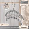 Adjustable Baby & Kids Clothes Rack with Trouser Clips and Small Hangers