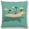 Neueste Cartoon-Tiere Niedlicher Hai Katze Vogel Giraffe Pinguin Wal Eisbär Nilpferd Panda Kissenbezug Auto Sofa Wurfkissenbezug