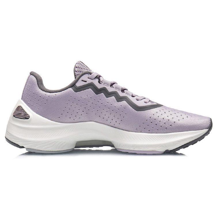 Li Ning Arashi Cushioning Slip Resistant Abrasion Resistant Low top Running Shoes Women's Raspberry Purple ARHR034-3