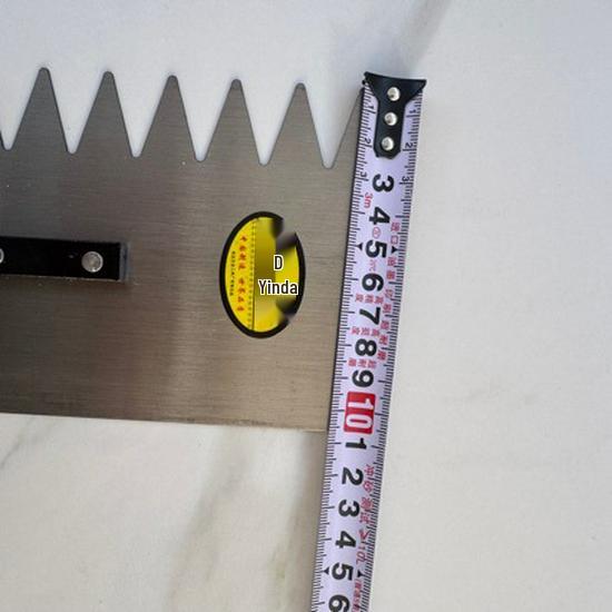 Yingda Construction Serrated Trowel - Large & Pointed Tooth Plasterboard Tool