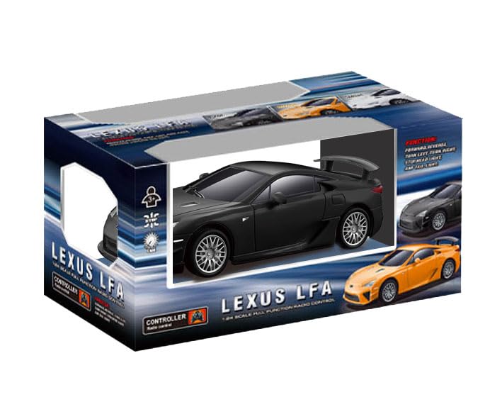Doyusha 2.4GHz 1/24 Scale Lexus LFA Black Electric Radio Control Model 630676
