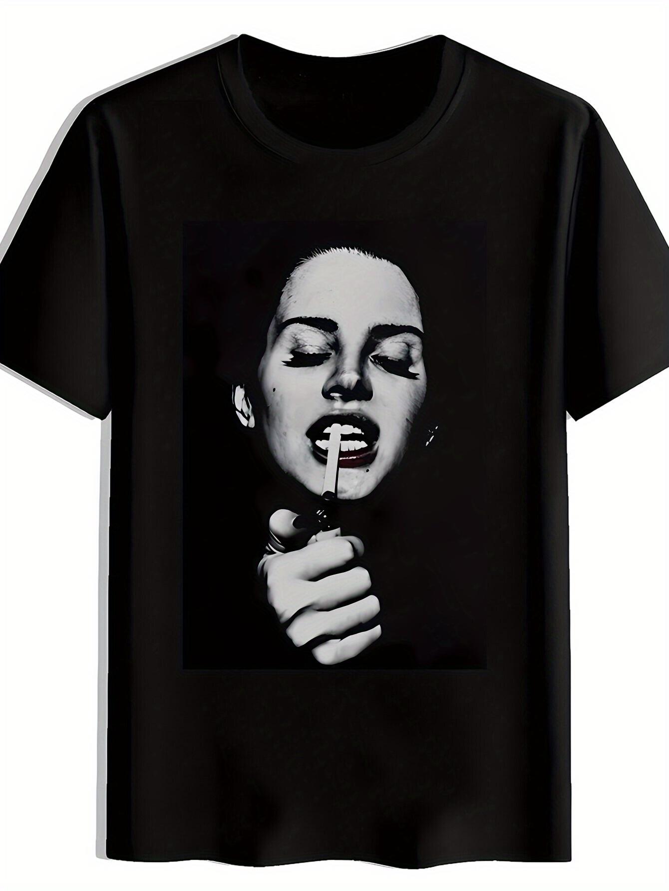 

Vintage Rock Band Graphic T-shirt - Black Retro Music Print Short Sleeve Tee M