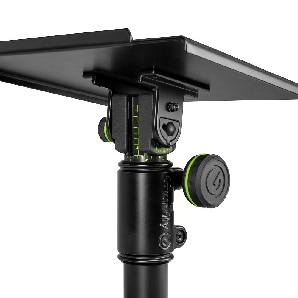 GRAVITY Desktop Studio Monitor Speaker Stand with Adjustable GSP3102 Angle,