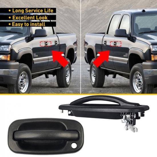 

Door Exterior Handle Front Driver Passenger Right FL Left for Chevy FR GMC Black