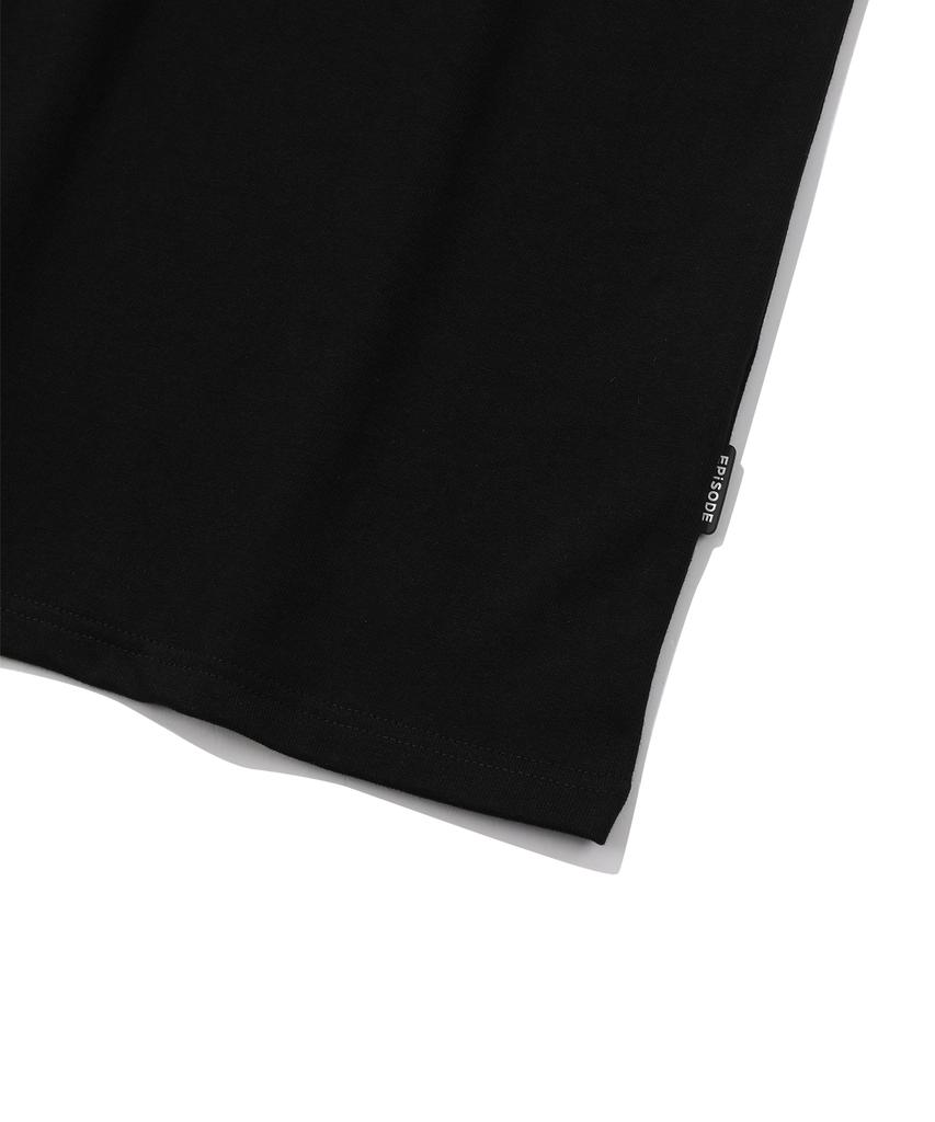 EPISODE UNTITLED Double Zipper T-Shirt_Black
