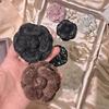 French Style Fabric Camellia Brooches Vintage Elegant Flower Lapel Pins For Women Fashion Wedding Party Badge Accessories Gifts