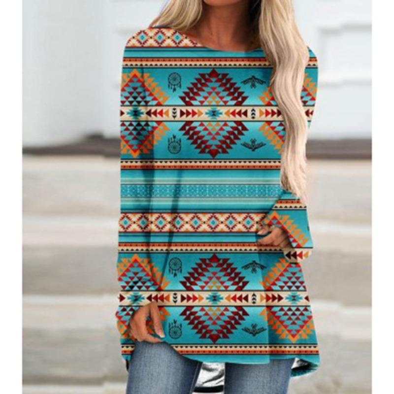 Осенне-зимняя модная женская футболка с длинными рукавами — фото 13