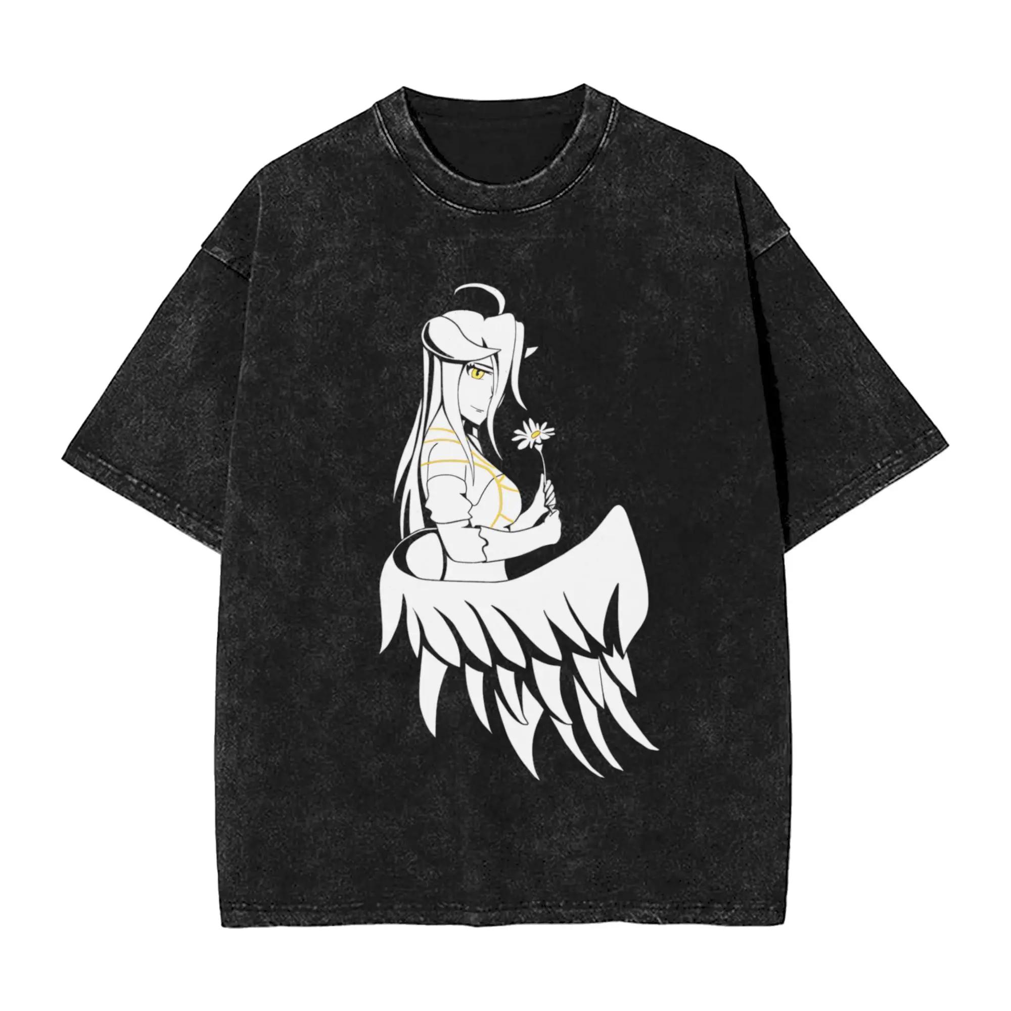 

Men s Overlord T-Shirts Albedo Overseer Tees Summer Y2K Casual Short Sleeves T-Shirt Crewneck Leisure Custom Tshirt Hot Sale XXXL білий