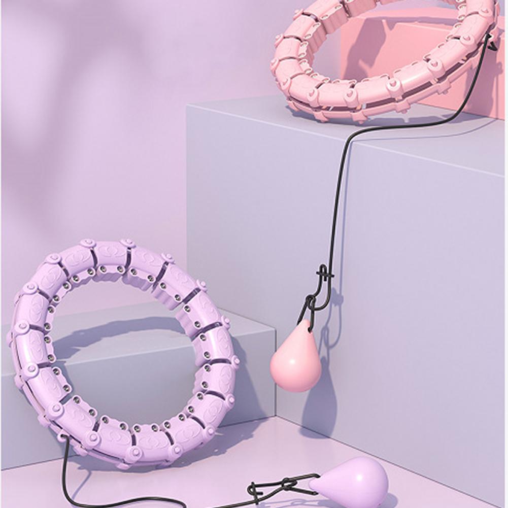 Kolip 24 Knots Plus Size Weighted Hoop Infinity Fitness Weight Loss Detachable Hoops Smart Noiseless Hoop For Women