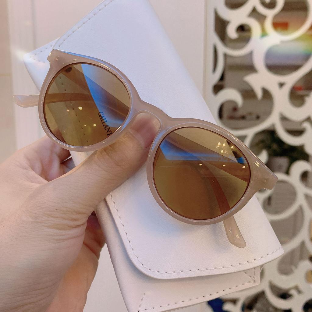 Candy Color Vintege Metal Cat Eye Sunglasses UV400 Female Summer Street Eyewear for Women Korea Style