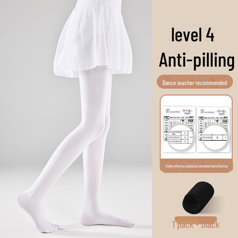 

Детские летние тонкие антибактериальные танцевальные носки и специальные бархатные леггинсы белые танцевальные колготки для девочек 60D, XL чёрный