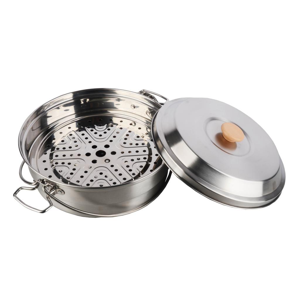 STARCAMP Lightweight 304 Stainless Steel Outdoor Camping Cooking Pot Steamer for Travel
