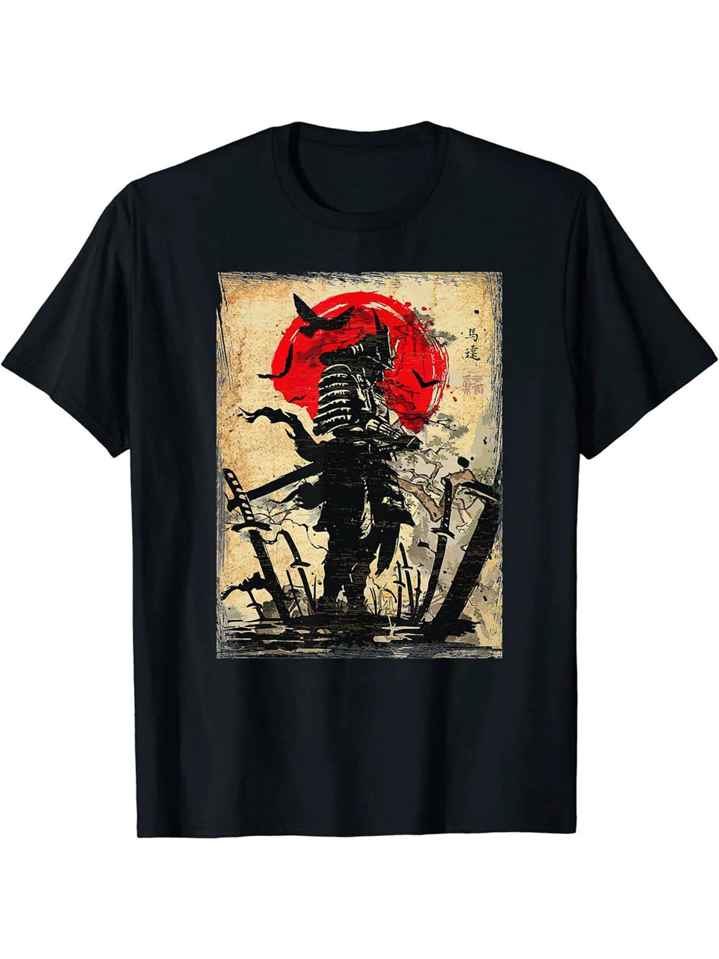 

Summer Mens Tshirt EyeCatching Cartoon Warrior Crew Neck Tee Comfort Casual Wear Womens Fashion Clothing Outdoor Sports Tops 4XL