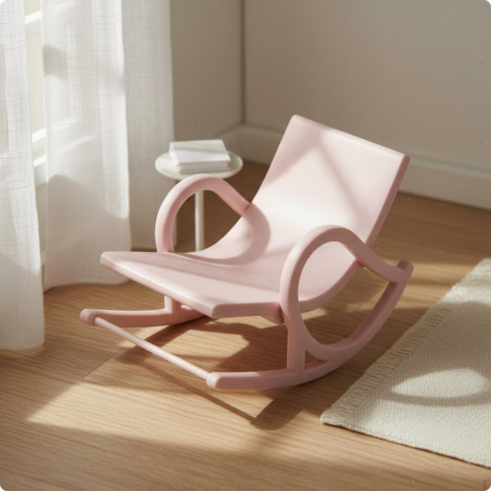 Dollhouse Rocking Chair Simulation Design 1:12 Scale for Model Makers