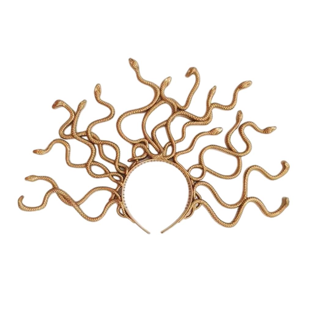 Medusa Schlangen Stirnbänder für Party Halloween Kopfschmuck für Musikfestivals Fotoautomaten Requisiten für Mädchen Fotografie