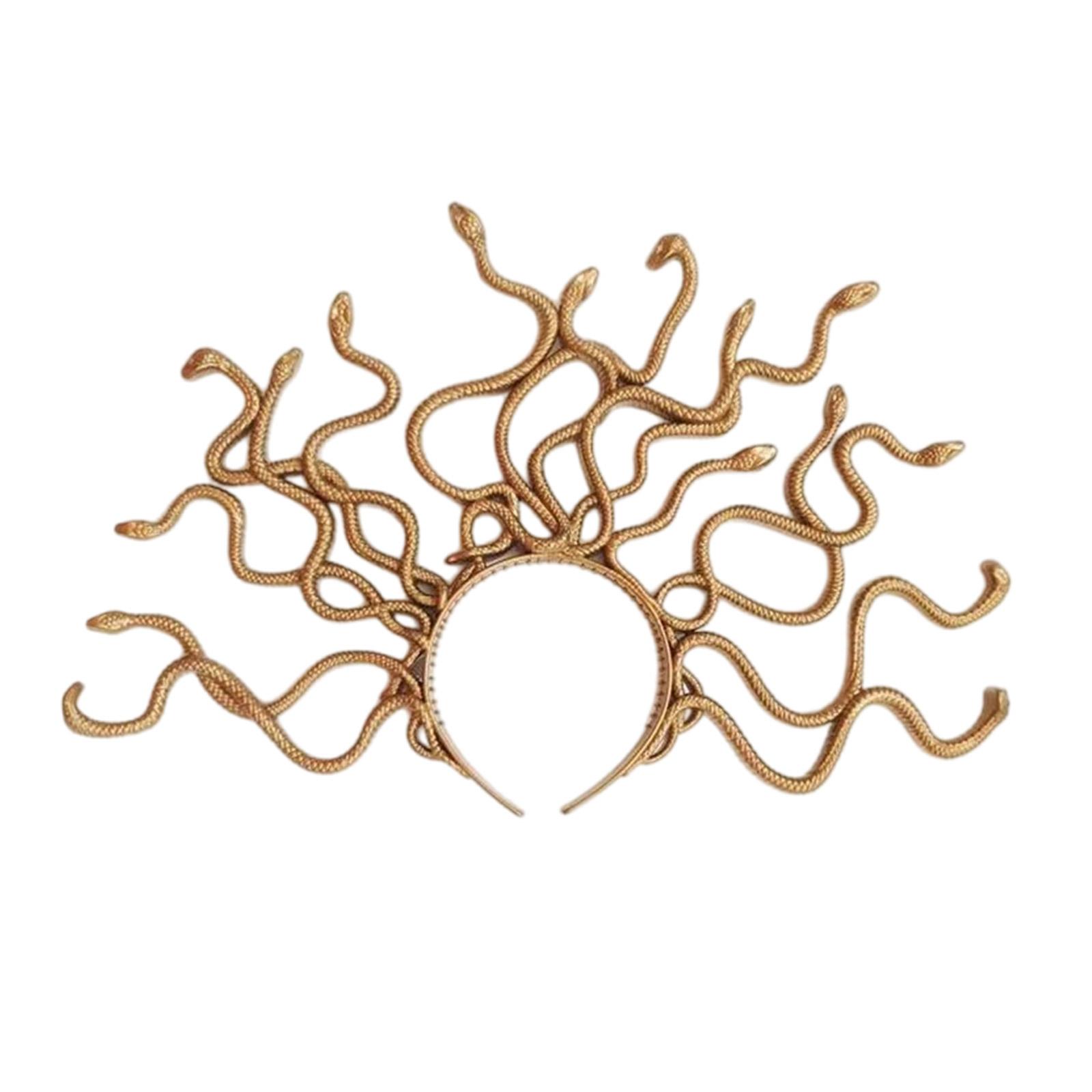 

Повязки на голову Медузы Змеи для вечеринки Хэллоуин Головные уборы для музыкальных фестивалей Реквизит для фотобудки для девочек для фотографий L