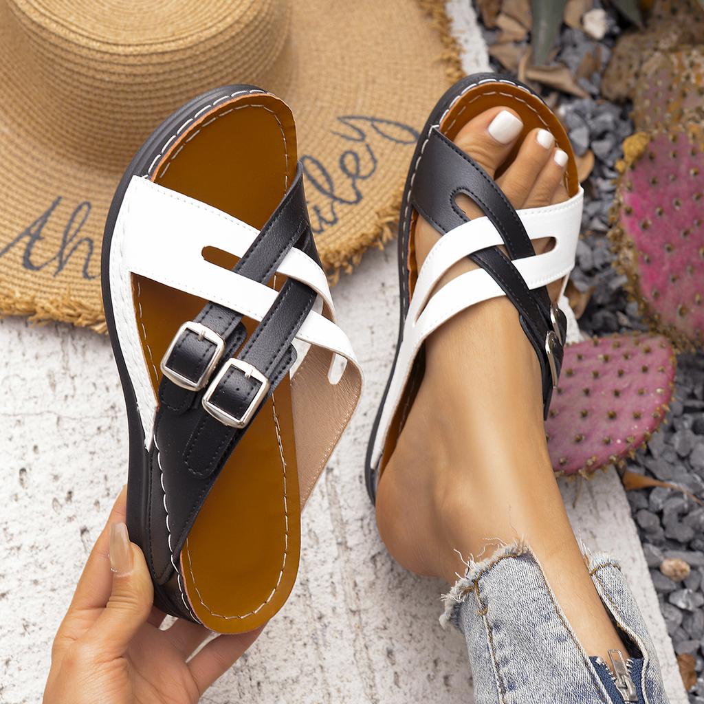 New Summer Shoes Sandals Women Non-Slip Shoes for Women Slides Women Shoe Wedge Shoes Woman Plus Size Footwear Female Slipper