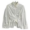 ADEAM 43324 White LeWitt Shirt Gathered Long Sleeve Shirt Tops 2 whiteUsed