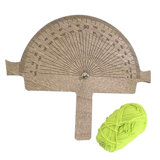 Wooden Precision Angle Finder Tool 0-180 Degrees String Line Angle Finder for Welder Carpentry DIY Projects Woodworking Builders