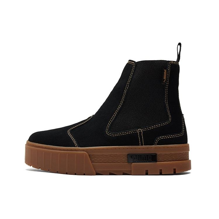 (WMNS) PUMA Mayze Chelsea Suede Black Gum Women s 382829-03 EU 35.5