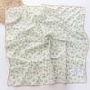 Spring and Summer New Style 100% Cotton Printing Square Scarf Towel Women's All-Matching Graceful Scarf Headcloth Headband