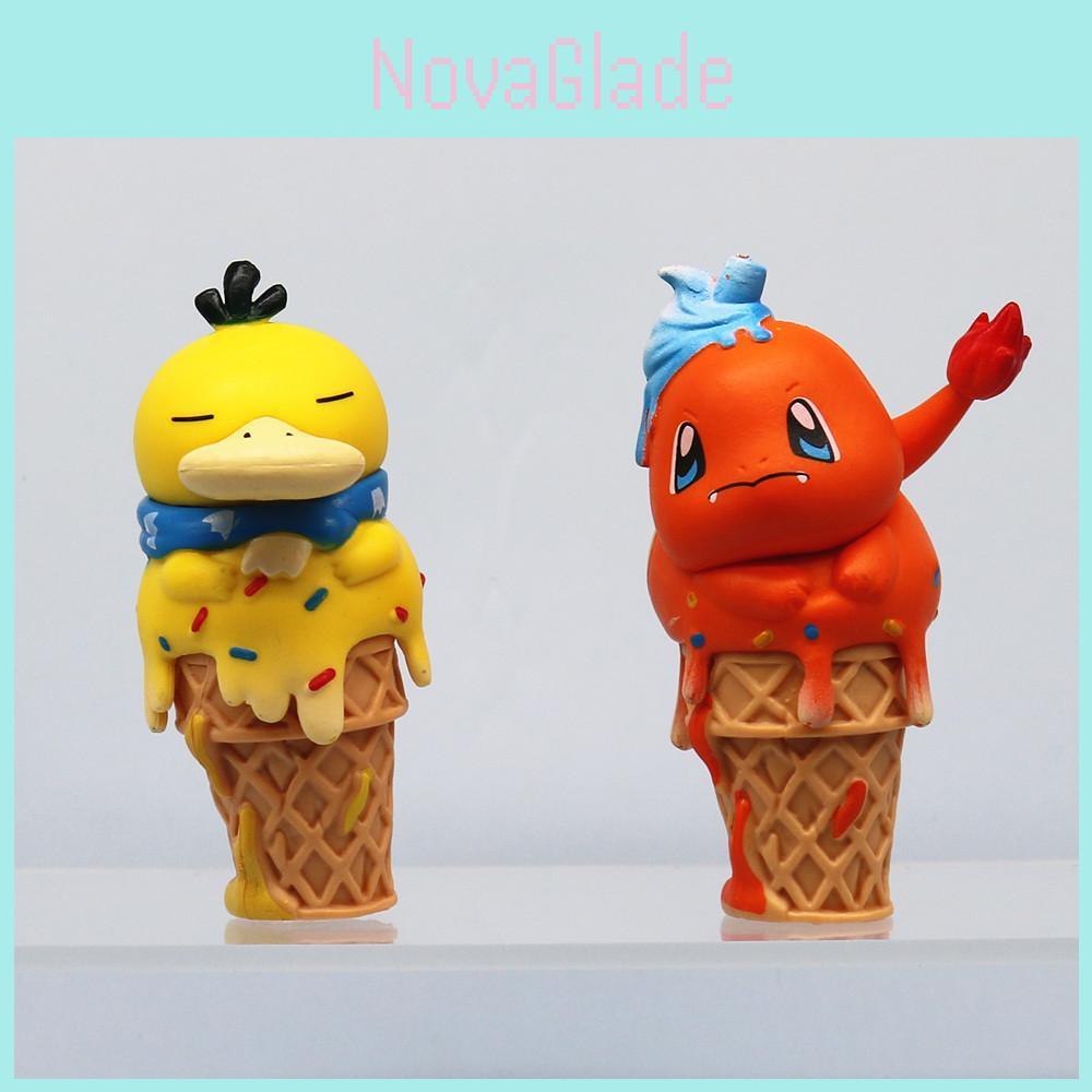 Adorable Ice Cream Pokemon Cos Series Cartoon Figures For Anime Lovers Car Decoration