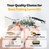 Bass Fishing Lure Set, 165 Piece Set, Double-Sided Tackle Box