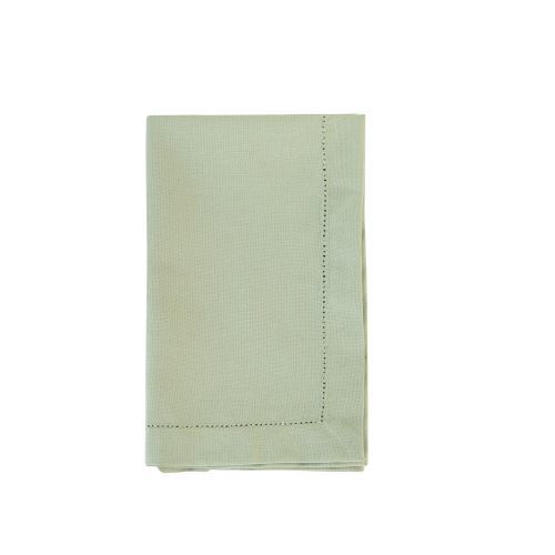 Cloth Napkins Set of 10-17x17 Inch Classic Hemstitch Mitered Corner Soft Dinner Napkins Cloth Washable for Weddings Parties