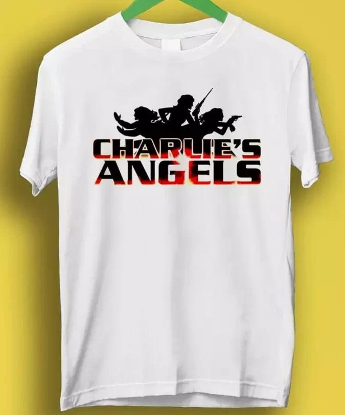 Men s and Women s T-shirts T Shirt Charlie s Angels TV Poster Design Meme Gift Tee Gamer Cult Movie XXL