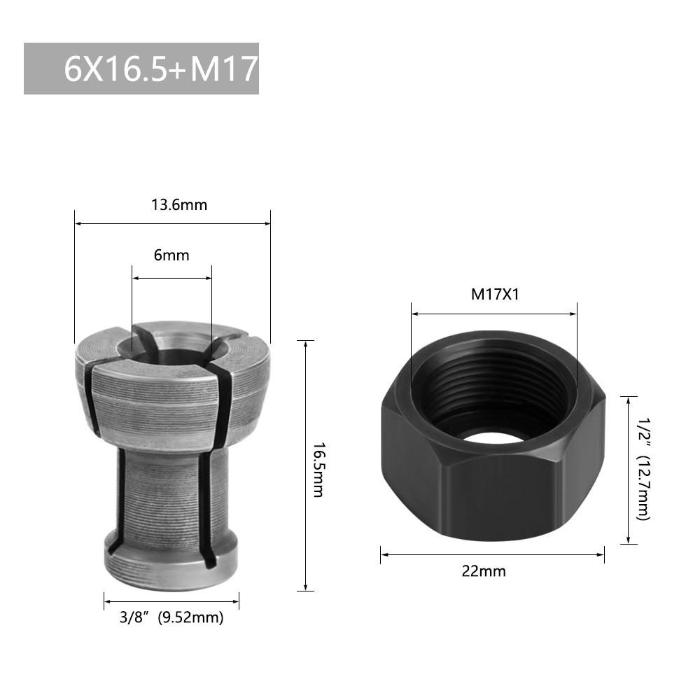 6-10mm Collet Chuck Adapter Accessories Carbon Steel Engraving Machine