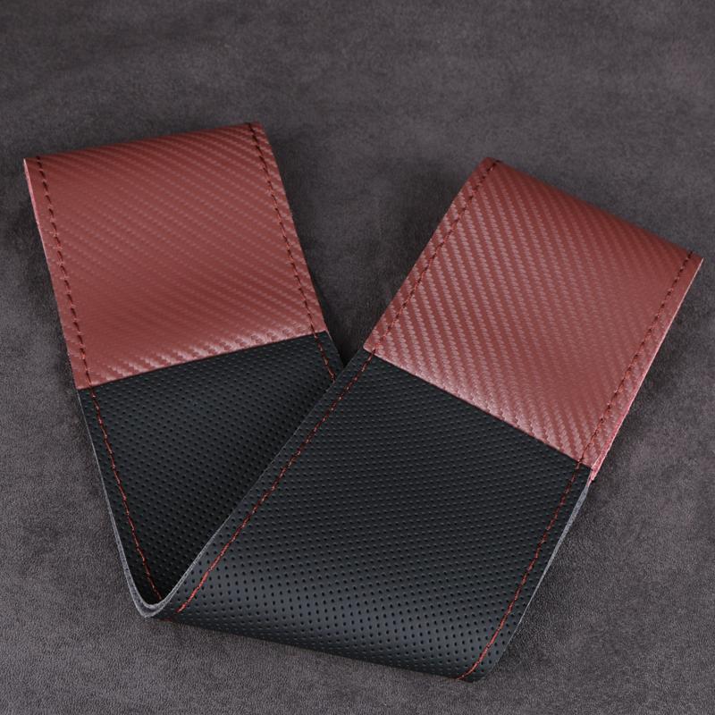 2026 Hot For Volkswagen VW High-End Carbon Fiber Car Steering Wheel Cover Soft Durable Artificial Leather Universal Luxury Autom