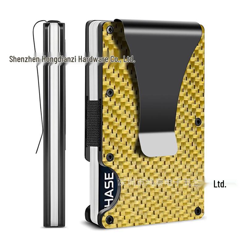 Carbon Fiber RFID-Blocking Minimalist Men's Card Holder Wallet