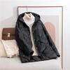 Women's 2024 Mid-Length Lightweight Hooded Down Jacket - Slimming Autumn/Winter Fashion with Xiangyun Pattern.