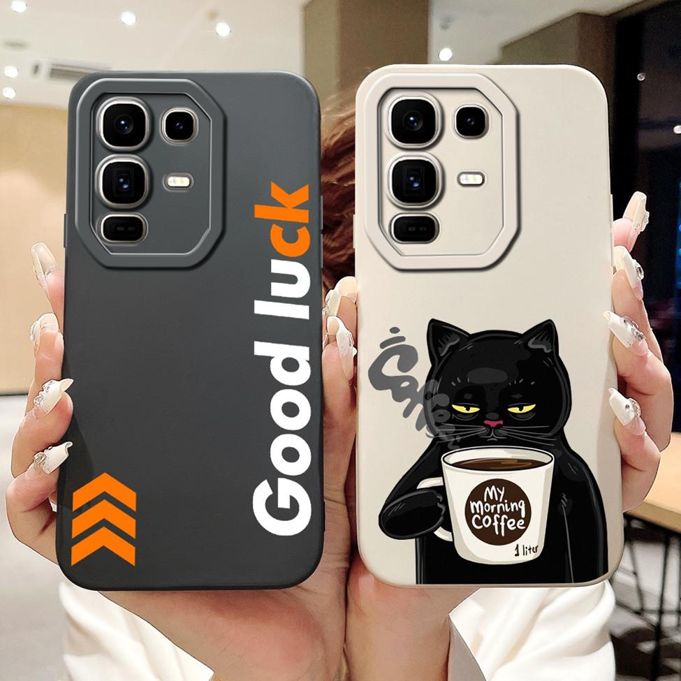 Für Infinix Note 50 Pro Plus Hülle Silikon Kawaii Niedliche Katze Lustig Bemalt Stoßstange Für Infinix Note 50 Pro+ Handyhülle X6856