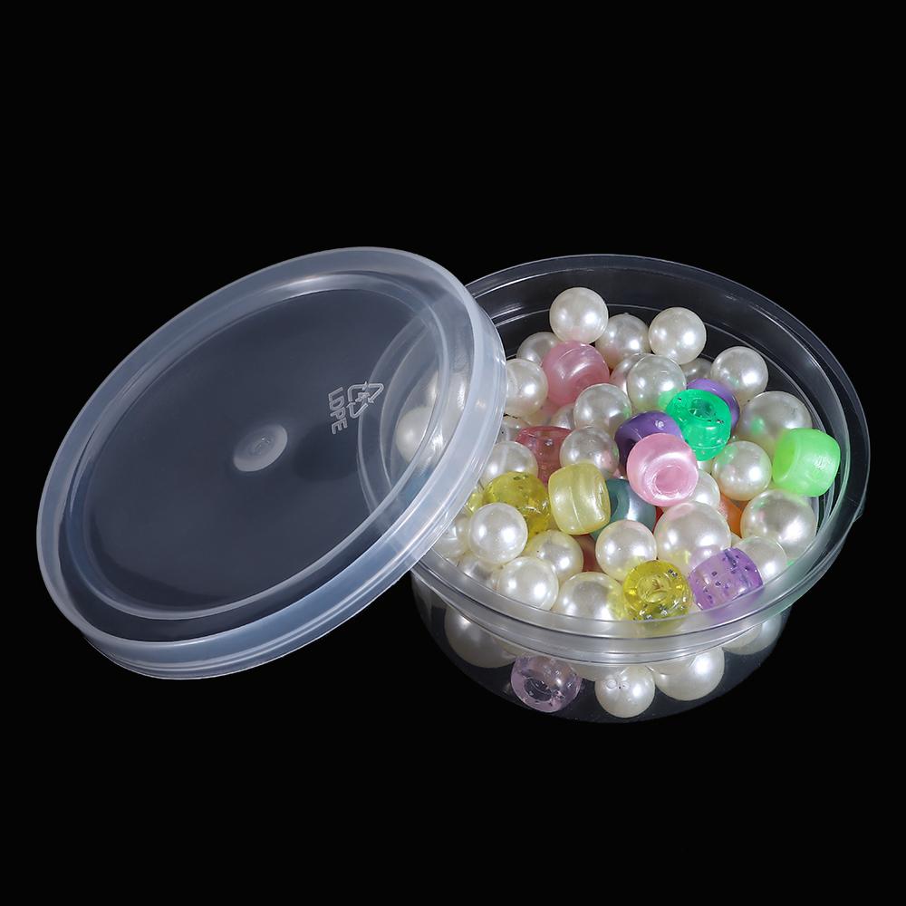 3/20PCS Small Sundries Box Plastic Bin Ball Cup Clay Storage Foam Container With Lids