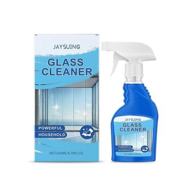 Glasreiniger Spray, Streifenfreier Glanz Glasreiniger, Lässt Glas strahlend und atemberaubend aussehen, für Fenster, Spiegel, Glasoberflächen im Innen- und Außenbereich