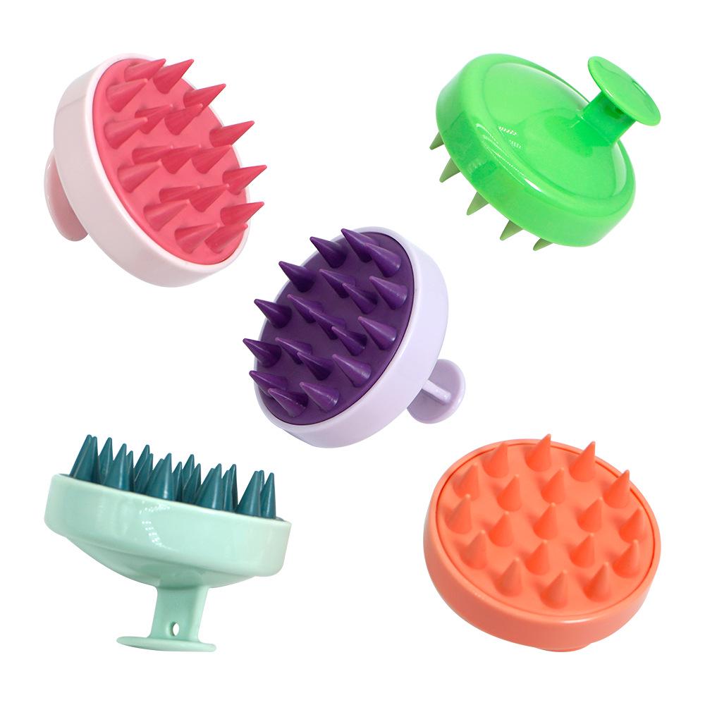 Macaron-Shaped Portable Scalp Shampoo Massage Brush