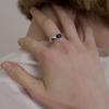 ovbeige [VEI] 925silver STONE BOLD RING_LAPIS LAZULI
