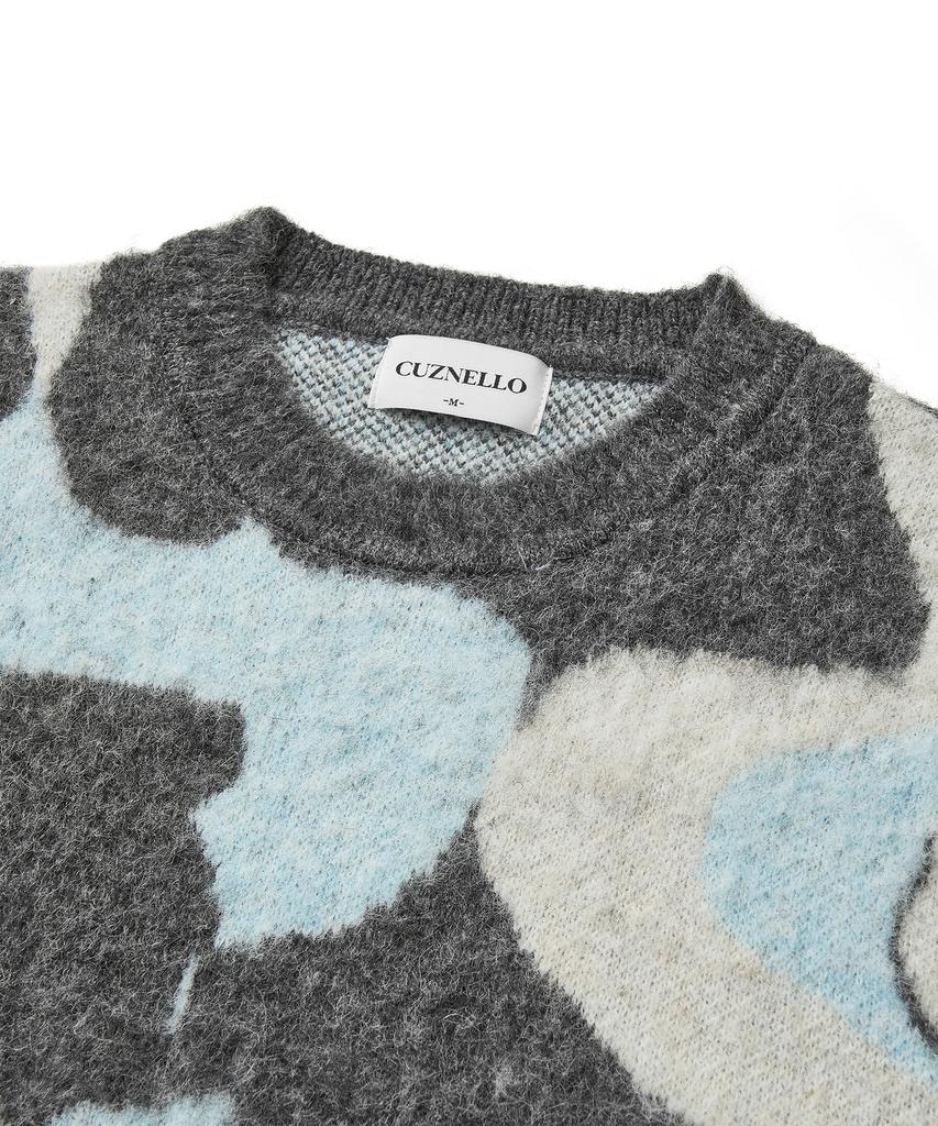 CUZNELLO Drawing Crewneck Knit_Charcoal