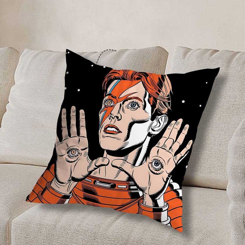 Osobnost D-David Bowie Povlak na polštář Povlak na polštář Obývací pokoj Pohovka Potah na polštář Vhodné pro Domácí Ložnici Dekorace místnosti