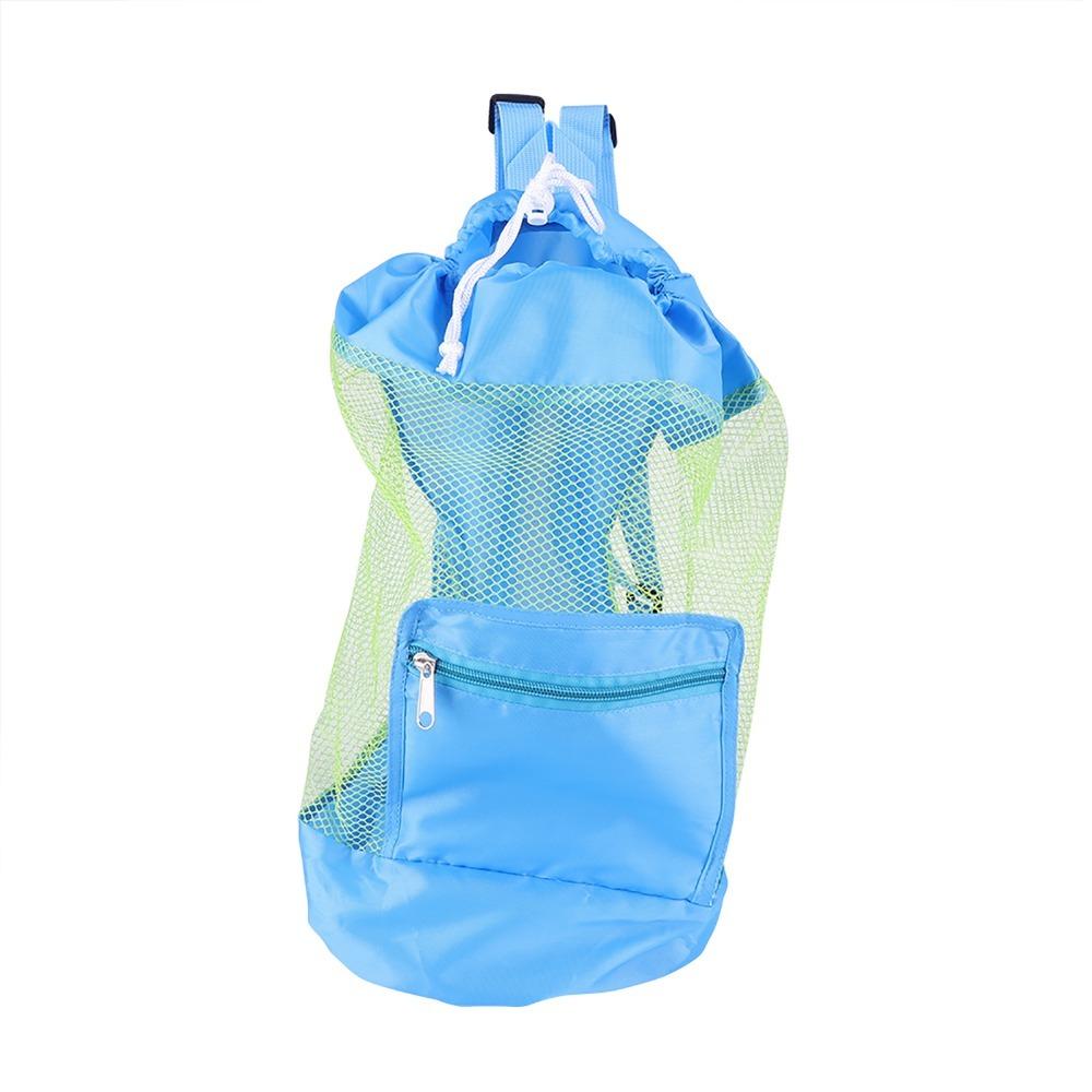 Large Mesh Beach Storage Bag Washable Material Shell Toy Bag Outdoor Beach