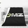OMZ MZ World Vintage Motorcycle Blanket Lightweight Flannel Sofa Throw Blanket for Couch Bedding Office Throws Bedspread Quilt